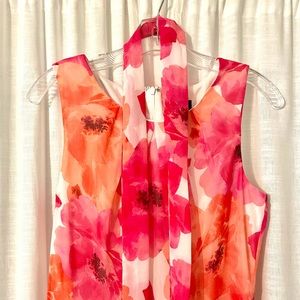Pink and Orange Maxi Dress for Wedding - Small